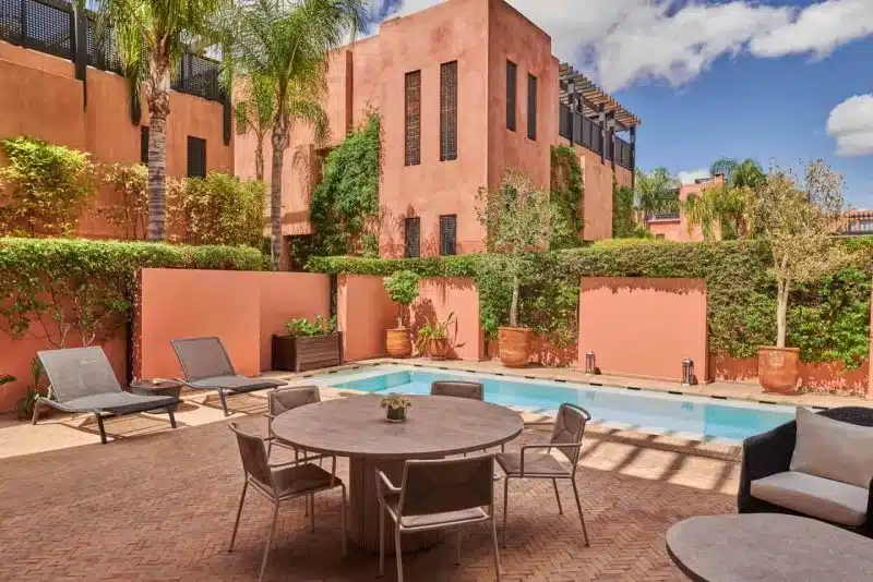 hôtel & ryads le naoura marrakech terrasse
