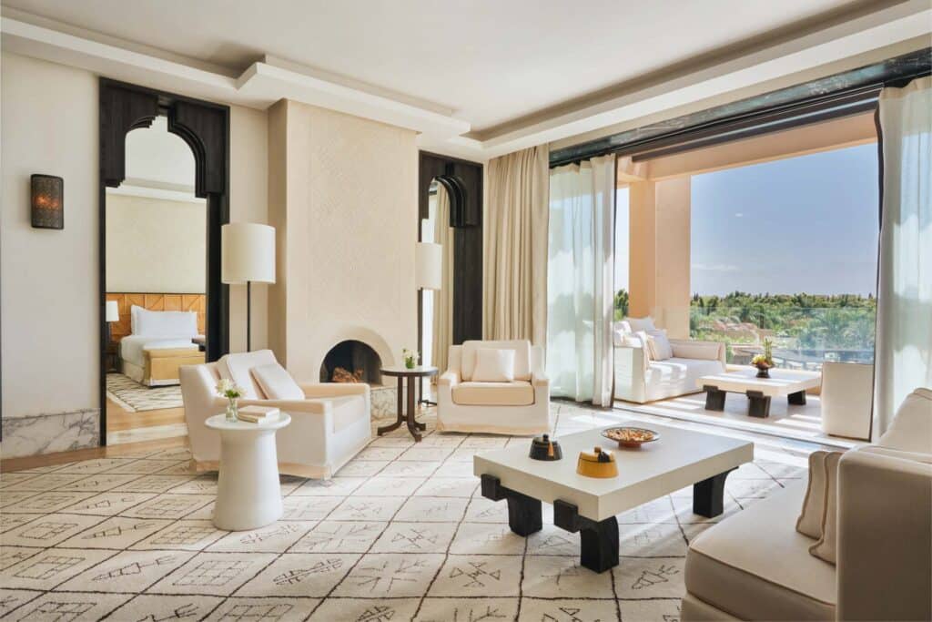 marrakech royal suite livingroom